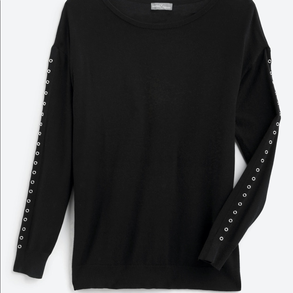 Magnolia Grace Waldo Grommet Detail Pullover - M